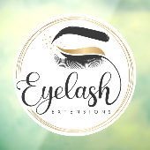 Autocollant Pour Fenêtre Salon Spa d'Extensions de Cils Génériques (Feuille 3)