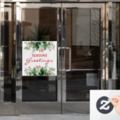 Autocollant Pour Fenêtre Salutations de la saison (Porte de bureau)