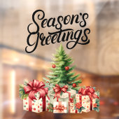 Autocollant Pour Fenêtre Salutations de la saison Noël (Feuille 2)