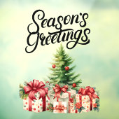 Autocollant Pour Fenêtre Salutations de la saison Noël (Feuille 3)