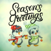 Autocollant Pour Fenêtre Salutations de saison (Feuille 3)