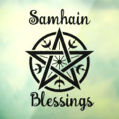 Autocollant Pour Fenêtre Samhain Bénédiction Sorcières d'Halloween Bénédict (Feuille 3)