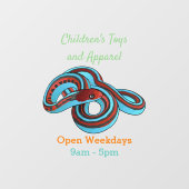 Autocollant Pour Fenêtre San Francisco garter snake (Feuille)