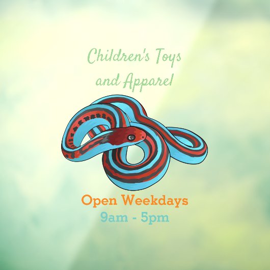 Autocollant Pour Fenêtre San Francisco garter snake (Feuille 3)