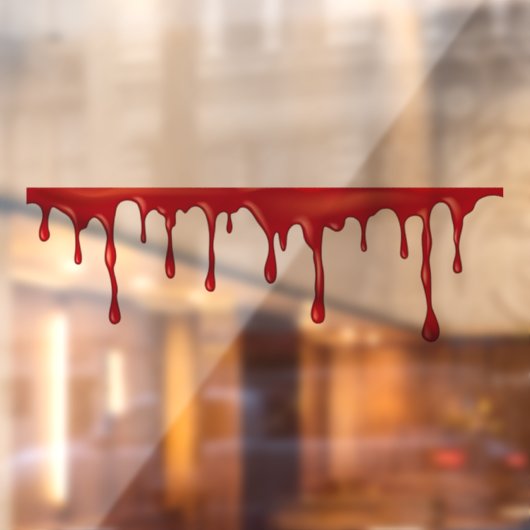 Autocollant Pour Fenêtre Sang de goutte (Feuille 2)