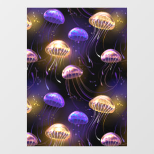 Autocollant Pour Fenêtre Sans joint avec méduse éclatante