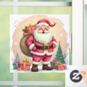 Autocollant Pour Fenêtre Santa Claus (Maison)