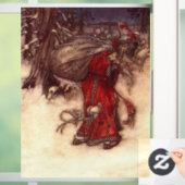 Autocollant Pour Fenêtre Santa Claus Arthur Rackham (Maison)