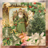 Autocollant Pour Fenêtre Santa Claus Noël Antiquité Belle Art (Feuille 2)