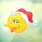 Autocollant Pour Fenêtre Santa Hat Big Bird (Feuille 3)