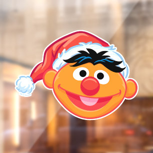 Autocollant Pour Fenêtre Santa Hat Ernie