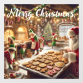 Autocollant Pour Fenêtre Santas Bake Shop (Feuille)