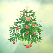 Sapin de Noël vintage avec un cookie en forme d'ét