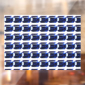 Autocollant Pour Fenêtre Sapphire rectangulaire bleu (Feuille 2)