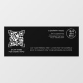 Autocollant Pour Fenêtre Scan Code QR | Logo Professionnel d'Entreprise (Feuille)