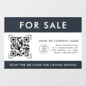 Autocollant Pour Fenêtre Scan Code QR pour vente | Logo d'entreprise (Feuille)