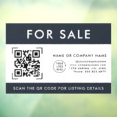 Autocollant Pour Fenêtre Scan Code QR pour vente | Logo d'entreprise (Feuille 3)
