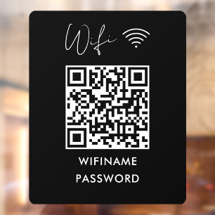 Autocollant Pour Fenêtre Scanner Pour Connecter Le Code Qr De Mot De Passe 
