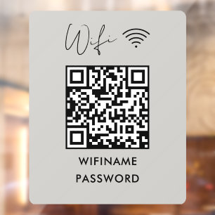 Autocollant Pour Fenêtre Scanner Pour Connecter Le Code Qr De Mot De Passe