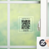 Autocollant Pour Fenêtre Scannez le code qr pour plus d'infos (Maison)