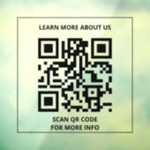 Autocollant Pour Fenêtre Scannez le code qr pour plus d'infos (Feuille 3)