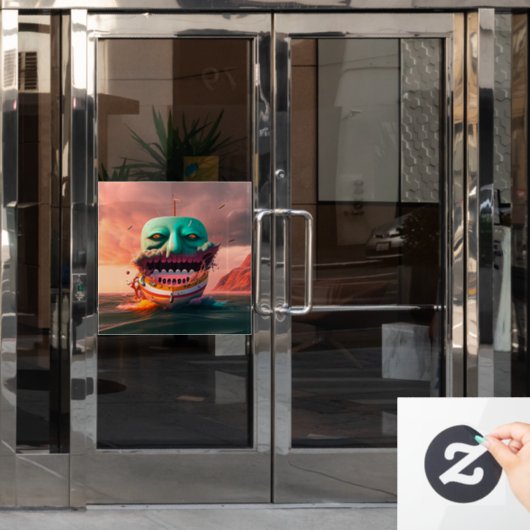 Autocollant Pour Fenêtre Scary (Porte de bureau)