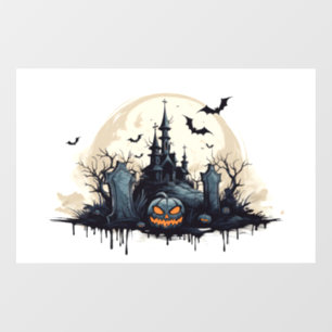 Autocollant Pour Fenêtre Scène Halloween déplaisante