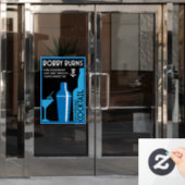 Autocollant Pour Fenêtre Scottish Bobby Burns Whiskey Cocktail (Porte de bureau)