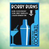 Autocollant Pour Fenêtre Scottish Bobby Burns Whiskey Cocktail (Feuille 3)