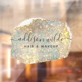 Autocollant Pour Fenêtre Script de signature holographique Paillettes Glam  (Feuille 2)