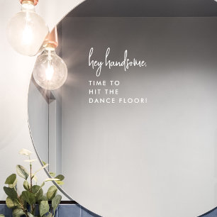 Autocollant Pour Fenêtre Script moderne Hit Dance Floor Salle de bain Maria