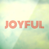 Autocollant Pour Fenêtre Script moderne joyeux script Noël (Feuille 3)