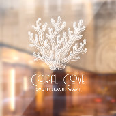 Autocollant Pour Fenêtre Sea Coral Silhouette (Feuille 2)