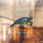 Autocollant Pour Fenêtre Sea turtle cartoon (Feuille 2)
