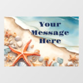 Autocollant Pour Fenêtre Seashore Bliss Beach Party (Feuille)