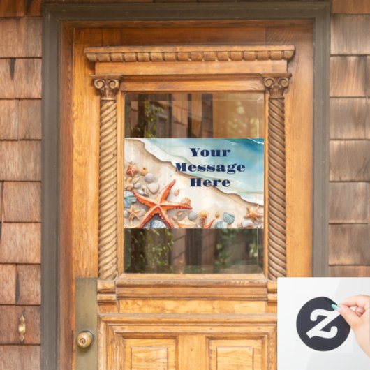 Autocollant Pour Fenêtre Seashore Bliss Beach Party (Porte d'accueil)