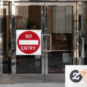 Autocollant Pour Fenêtre Sens Interdit (Porte de bureau)