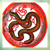 Autocollant Pour Fenêtre Serpent à feu (Feuille 3)