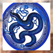 Autocollant Pour Fenêtre Serpent d'eau (Feuille 2)