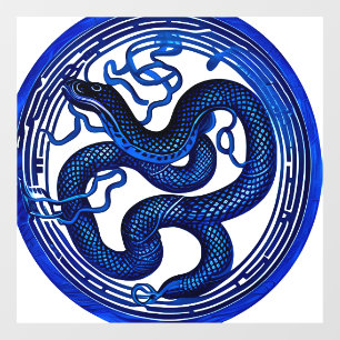 Autocollant Pour Fenêtre Serpent d'eau