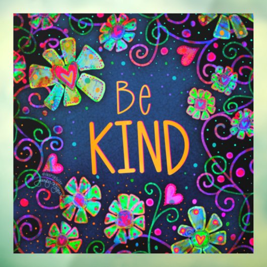 Autocollant Pour Fenêtre Serre "Inspirivity" Clair de fenêtre (Feuille 3)