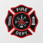 Autocollant Pour Fenêtre Service des incendies Croix-Rouge maltaise (Feuille)