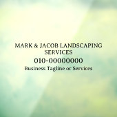 Autocollant Pour Fenêtre Services d'affichage professionnel texte personnal (Feuille 3)