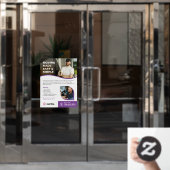 Autocollant Pour Fenêtre Services de déménagement personnalisés (Porte de bureau)