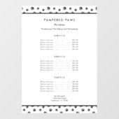 Autocollant Pour Fenêtre Services de salon pour animaux professionnels Empr (Feuille)