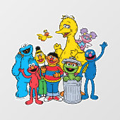 Autocollant Pour Fenêtre Sesame Street Pals Wing (Feuille)