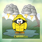 Autocollant Pour Fenêtre Shivering Rainy Day Penguin Thunder_Cove (Feuille 3)
