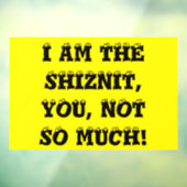 Autocollant Pour Fenêtre shiznit (Feuille 3)