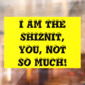 Autocollant Pour Fenêtre shiznit (Feuille 2)