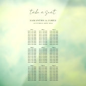 Autocollant Pour Fenêtre Sièges stylé Mariage Tableau de sièges (Feuille 3)